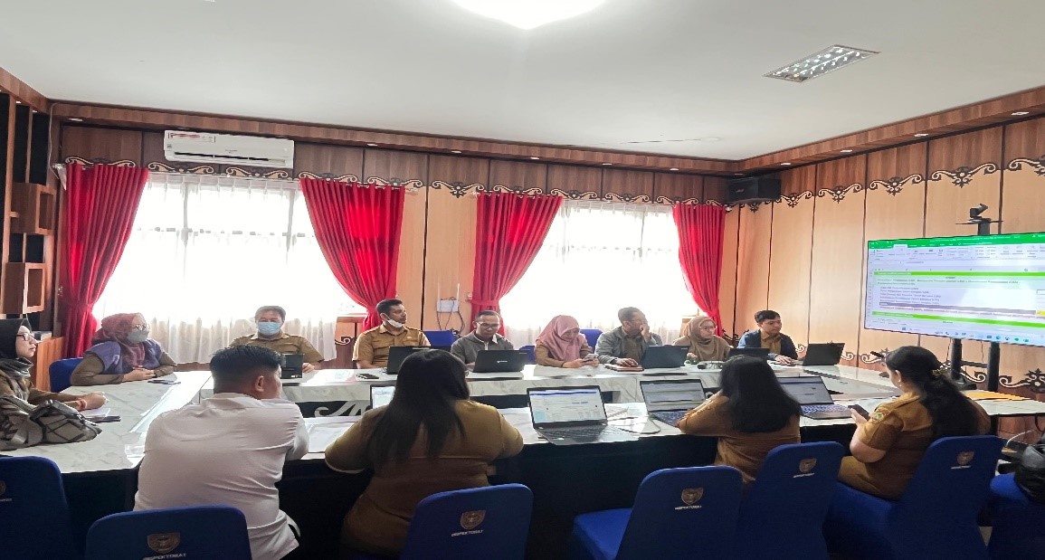 Tim Reviu Laporan Keuangan Pemerintah Daerah (LKPD) Laksanakan Paparan PA Bersama Tim Penyusunan  LKPD dari BKAD Prov. Kalteng