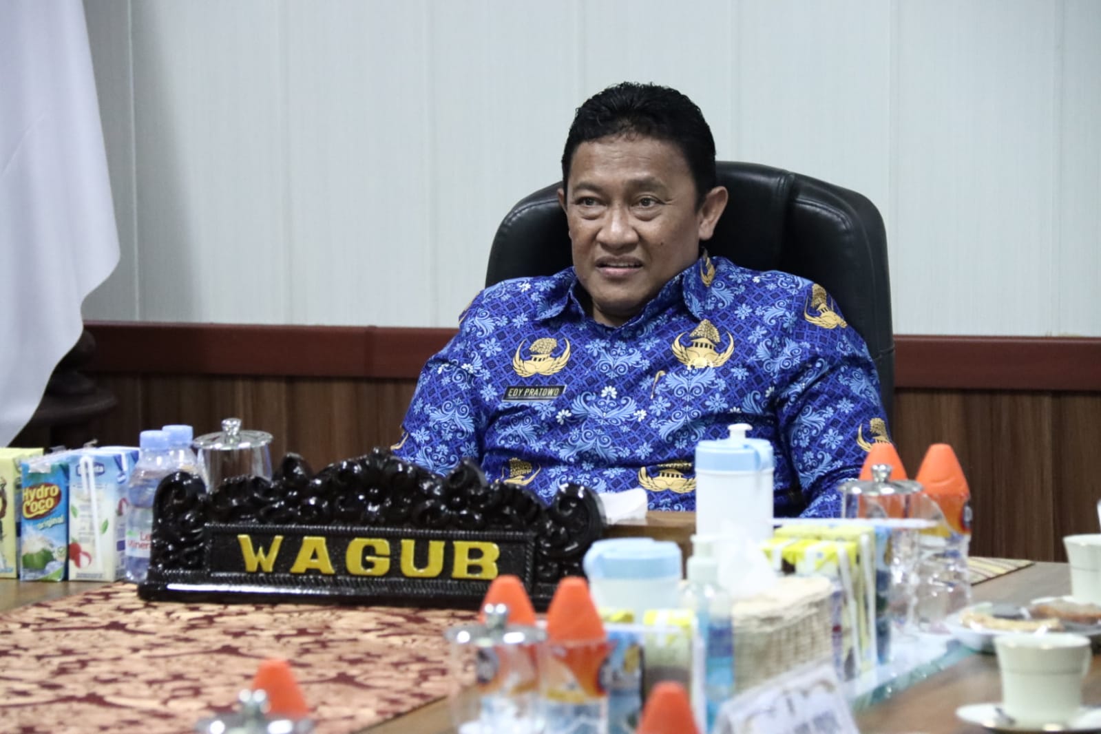 Wagub Edy Pratowo Hadiri Rakor Kesiapsiagaan Bencana Kekeringan dan Karhutla