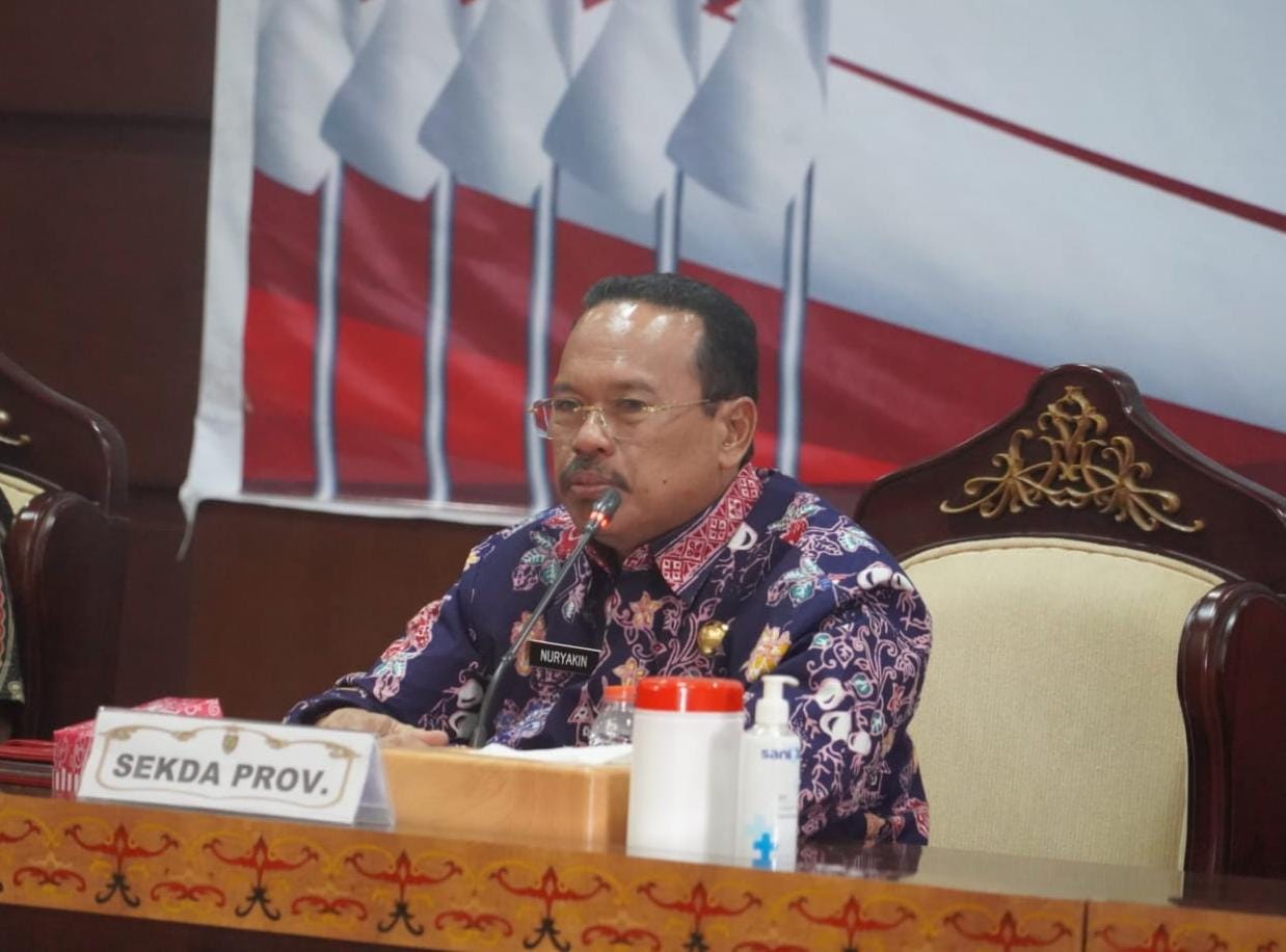 Sekda Prov. Kalteng Nuryakin Pimpin Rapat Persiapan Peringatan Hari Jadi ke-66 Prov. Kalteng Tahun 2023