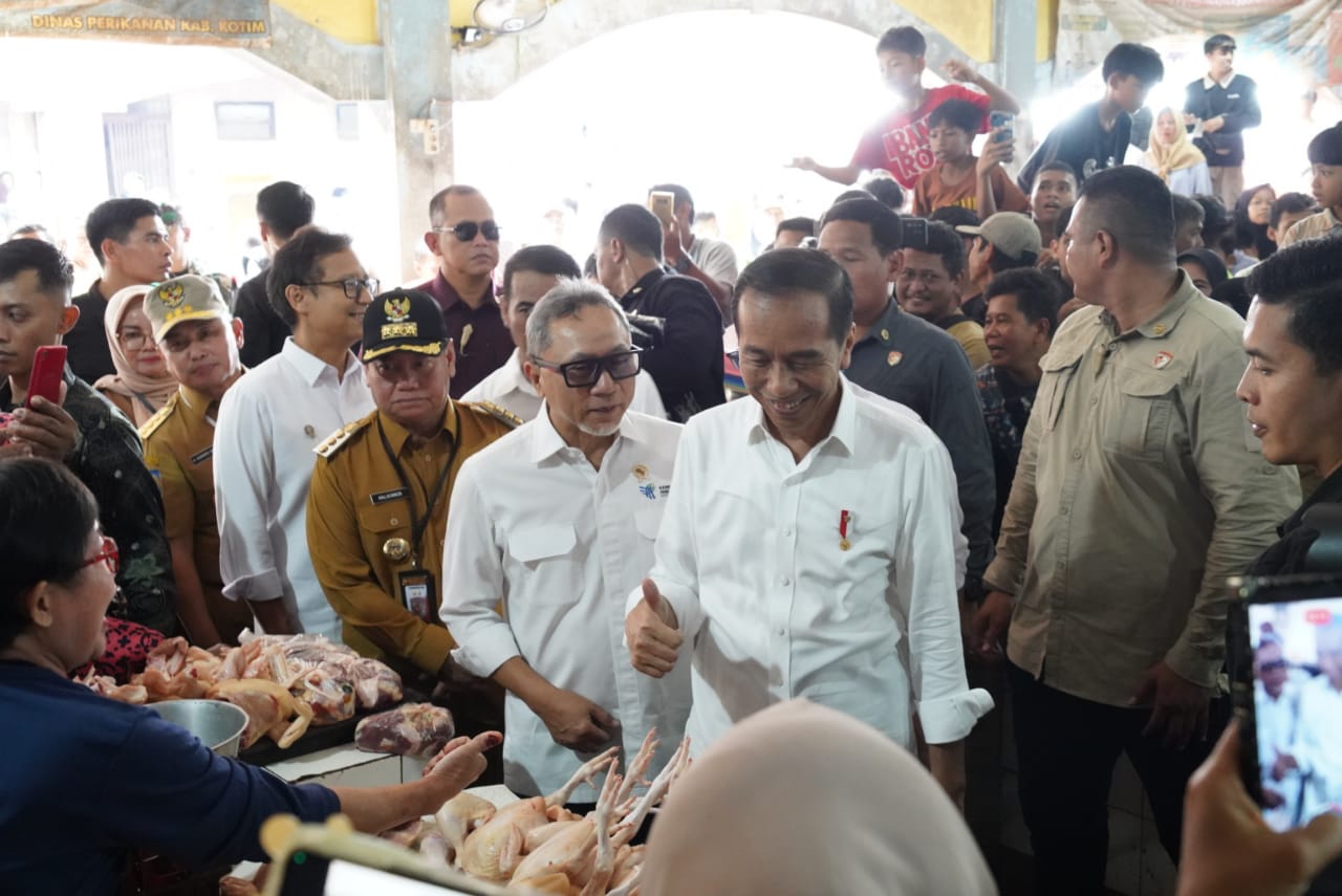 Gubernur Kalteng Sugianto Sabran Dampingi Presiden Republik Indonesia (RI) Joko Widodo Kunjungan Kerja ke Kabupaten Kotawaringin Timur