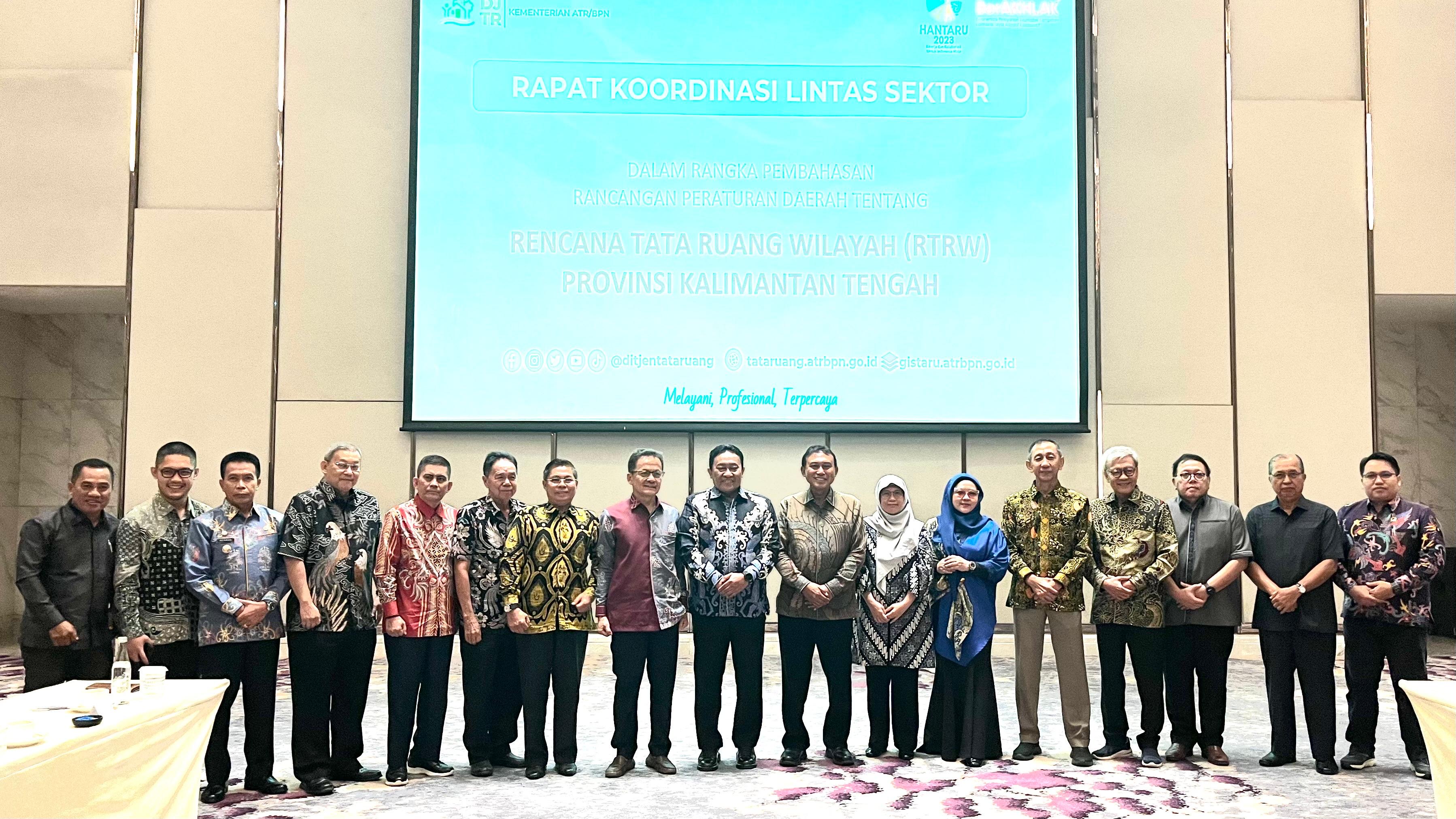 Wagub Kalteng Edy Pratowo Hadiri Rakor Lintas Sektor RTRW Prov. Kalteng Tahun 2024-2044 yang Dilaksanakan Kementerian ATR/BPN RI