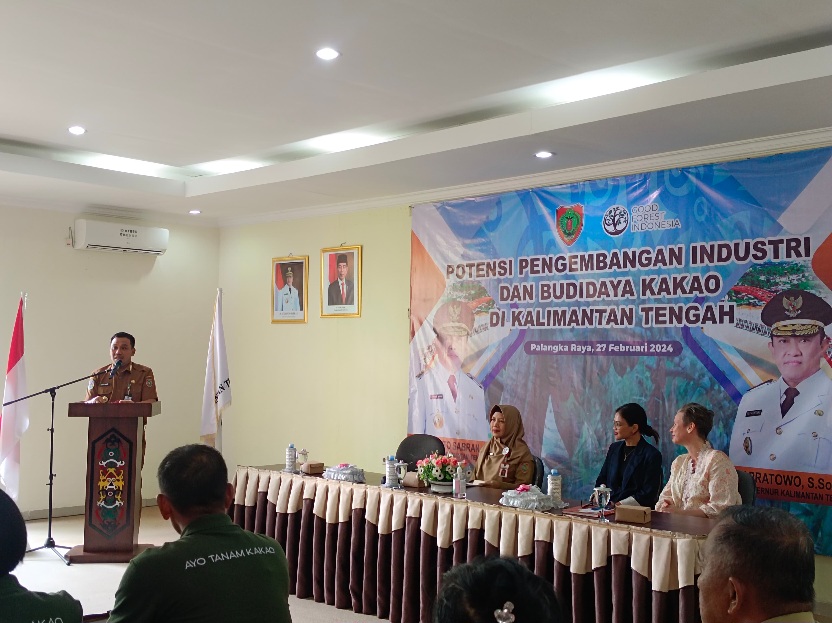 Disbun Prov. Kalteng Bersama Yayasan Good Forest Indonesia Gelar Seminar Potensi Pengembangan Industri dan Budidaya Kakao