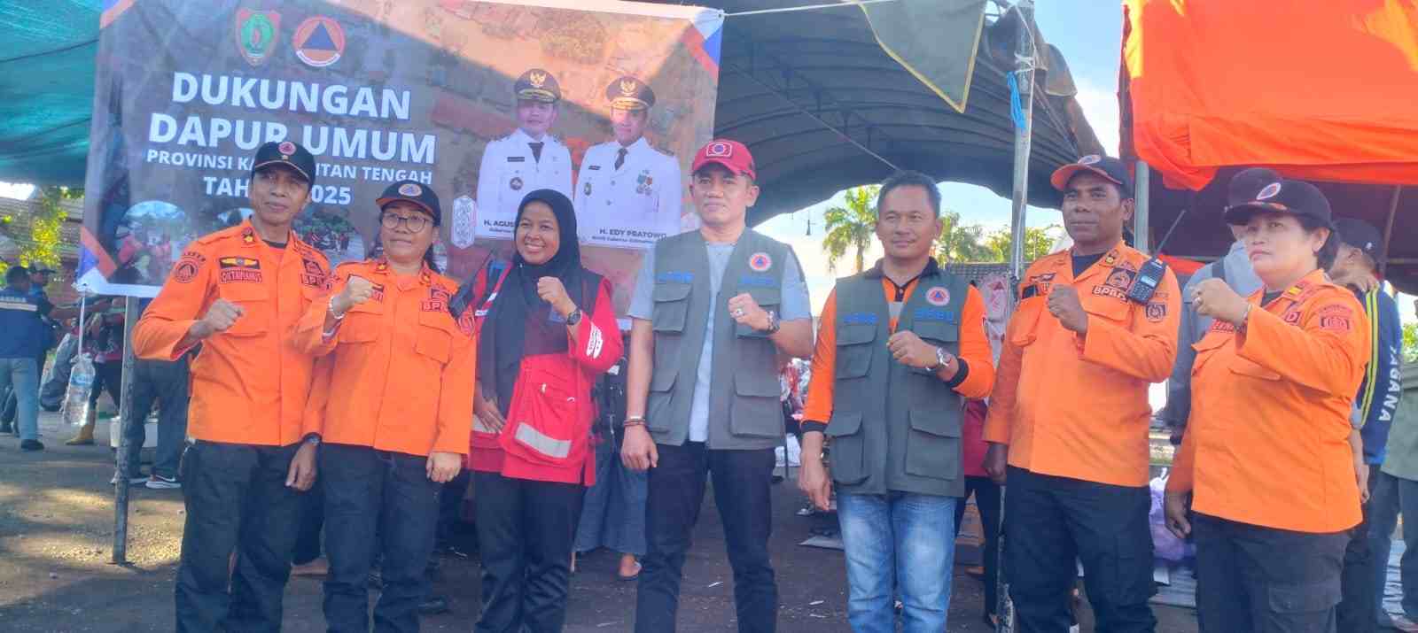 BPBD Prov. Kalteng Beri Dukungan dengan Dirikan Dapur Umum Untuk Korban Terdampak Banjir