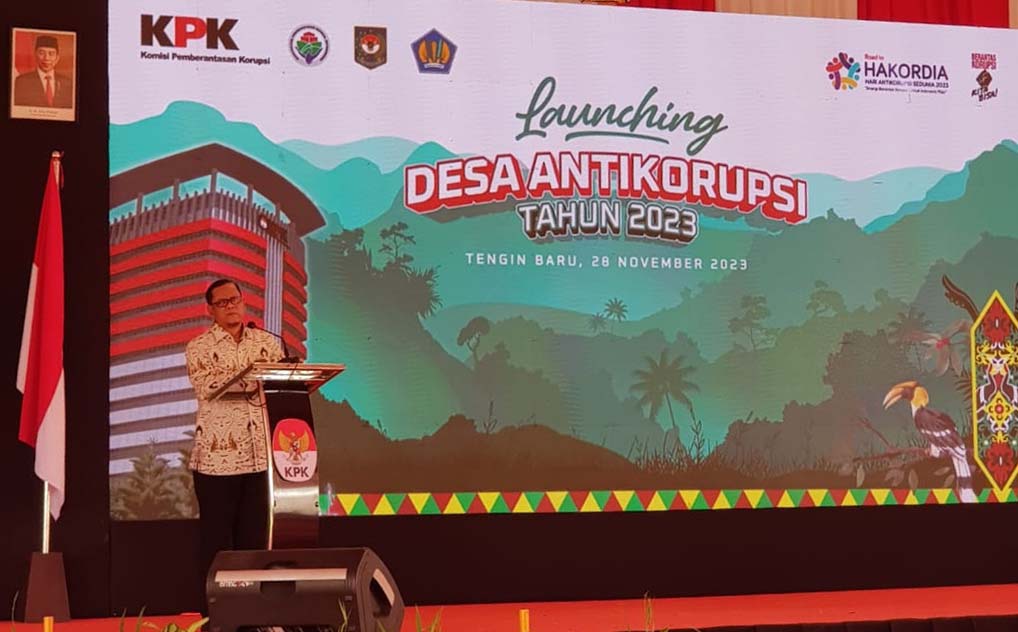 Inspektur Daerah Prov. Kalteng Saring Hadiri Launching Desa Percontohan Antikorupsi