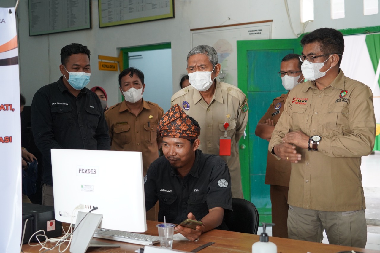 Plt. Kadis Kominfosantik Prov. Kalteng Agus Siswadi Beserta Rombongan Kunjungi KIM Damar Digital Di Kab. Sukamara