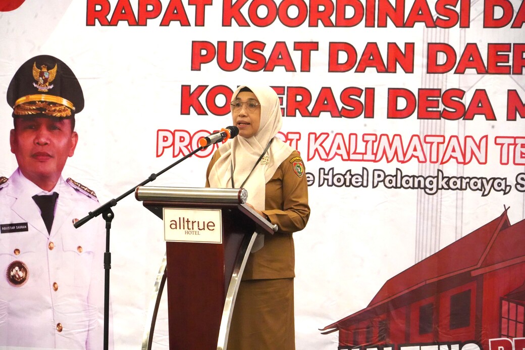Wagub Kalteng Edy Pratowo Buka Rakorda Pusat dan Daerah Koperasi Desa/Kelurahan Merah Putih Kalteng