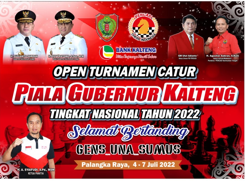 Rapat Persiapan Open Turnamen Catur Piala Gubernur Kalteng Tingkat Nasional Tahun 2022