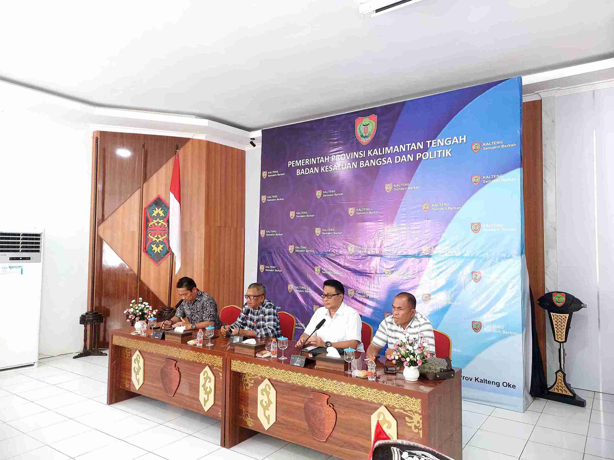 Badan Kesbangpol Prov. Kalteng Gelar Rakor Kemasyarakatan Kapakat Dayak Bersatu Kalteng