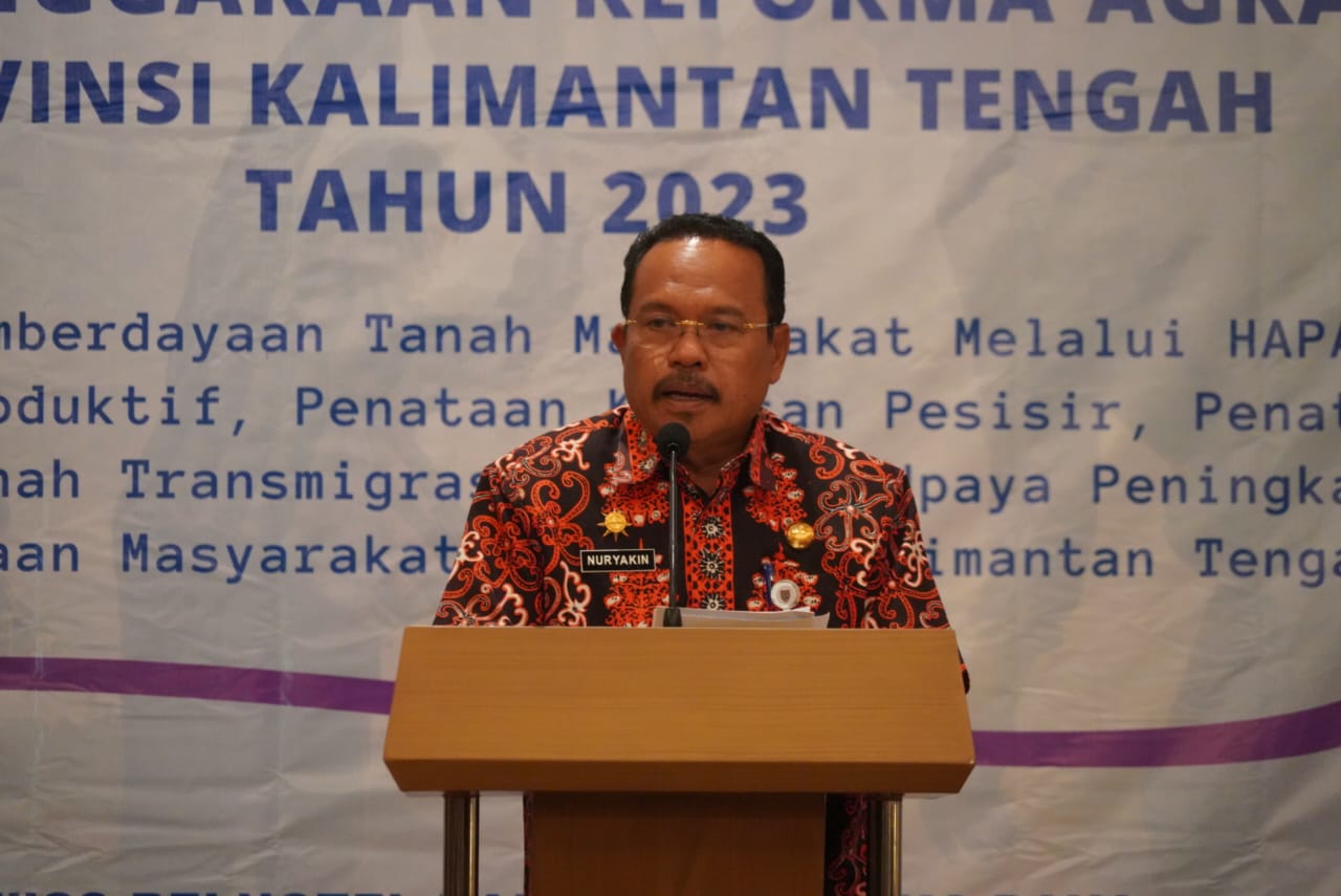 Sekda Prov. Kalteng Nuryakin Buka Rakor Penyelenggaraan Reformasi Agraria Prov. Kalteng