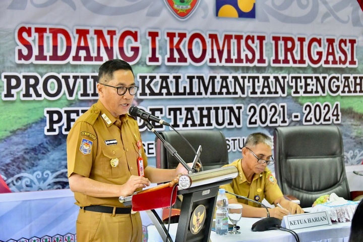 Pemprov. Kalteng Melalui Bappedalitbang Selenggarakan Sidang I Komisi Irigasi Prov. Kalteng Tahun 2023 Periode 2021-2024