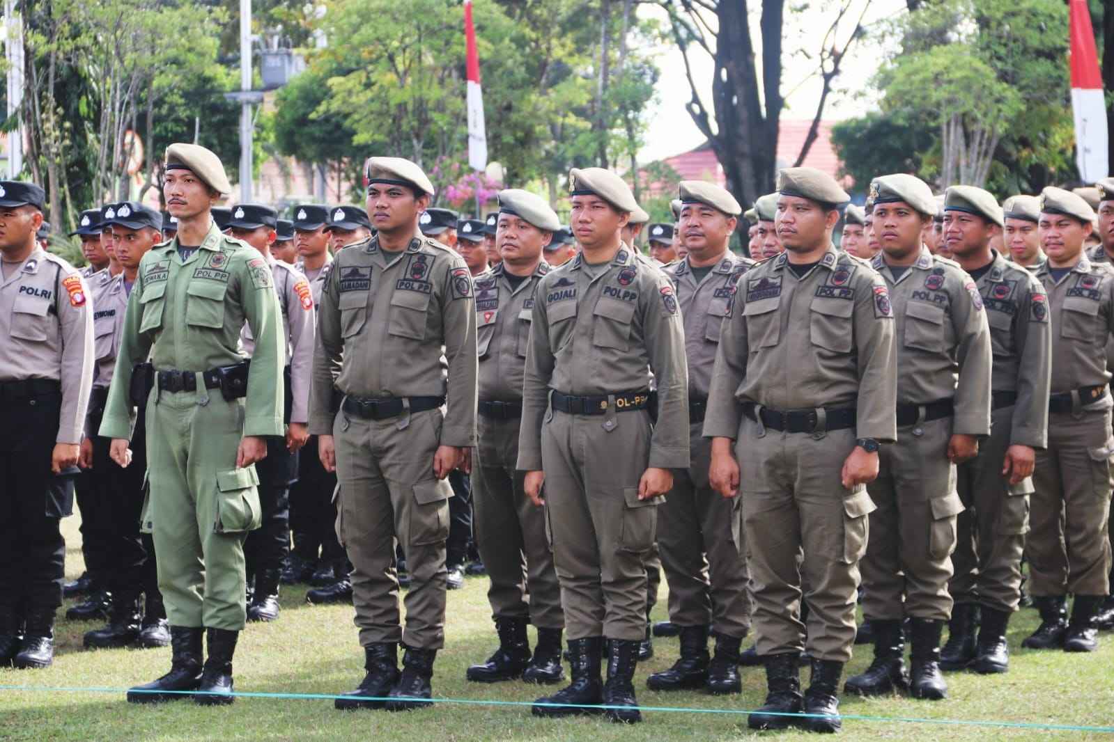 Satpol PP Prov. Kalteng Ikuti Apel Gelar Pasukan Operasi Mantap Praja Telabang 2024 