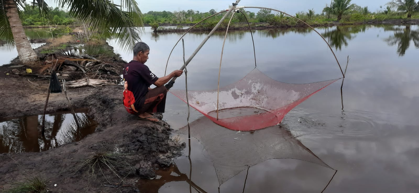 Dislutkan Prov. Kalteng Laksanakan Pengambilan Sampel Residu Udang Vaname