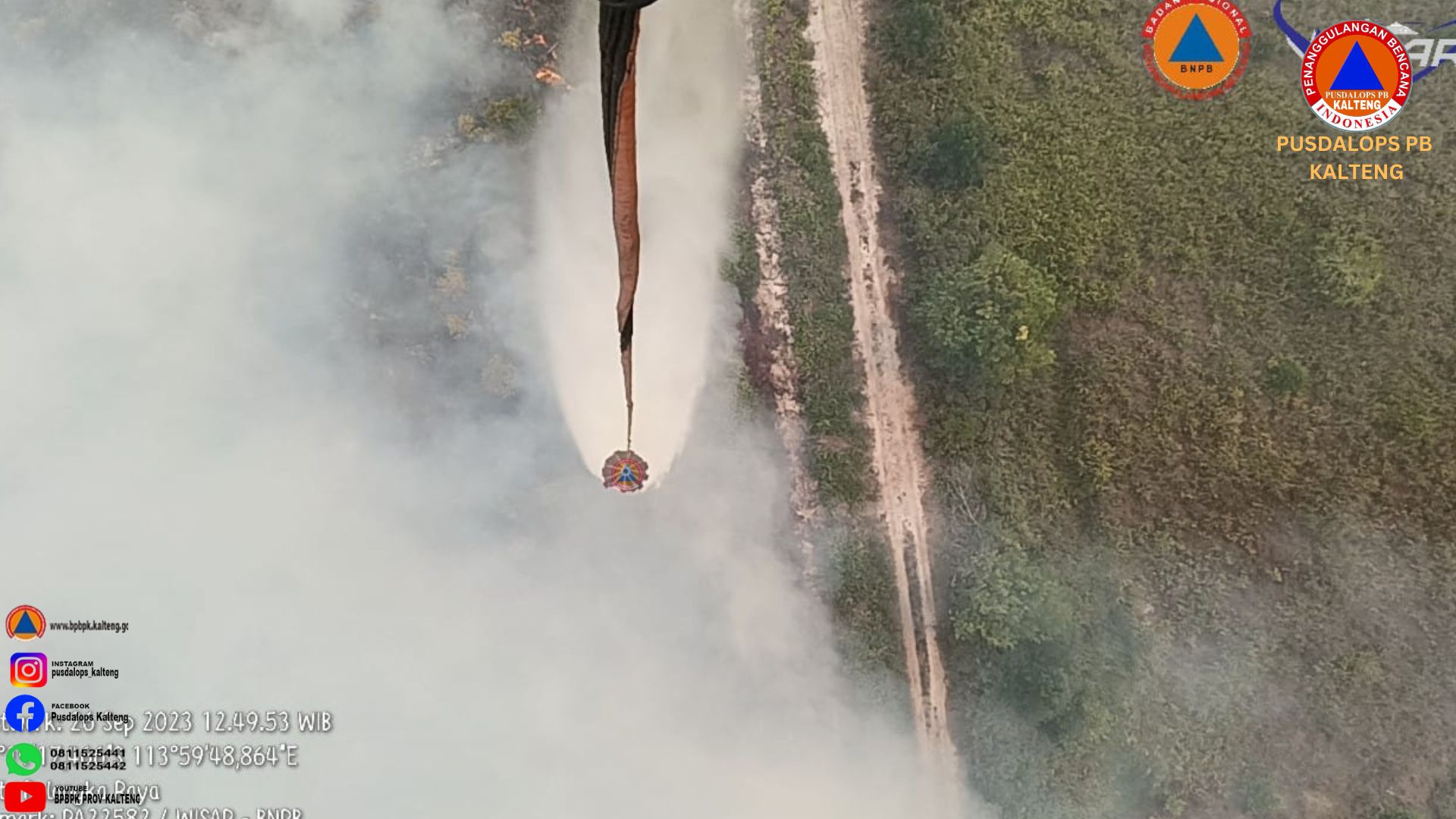 Satgas Udara Penanganan Karhutla Sampaikan Hasil Patroli Udara dan Water bombing