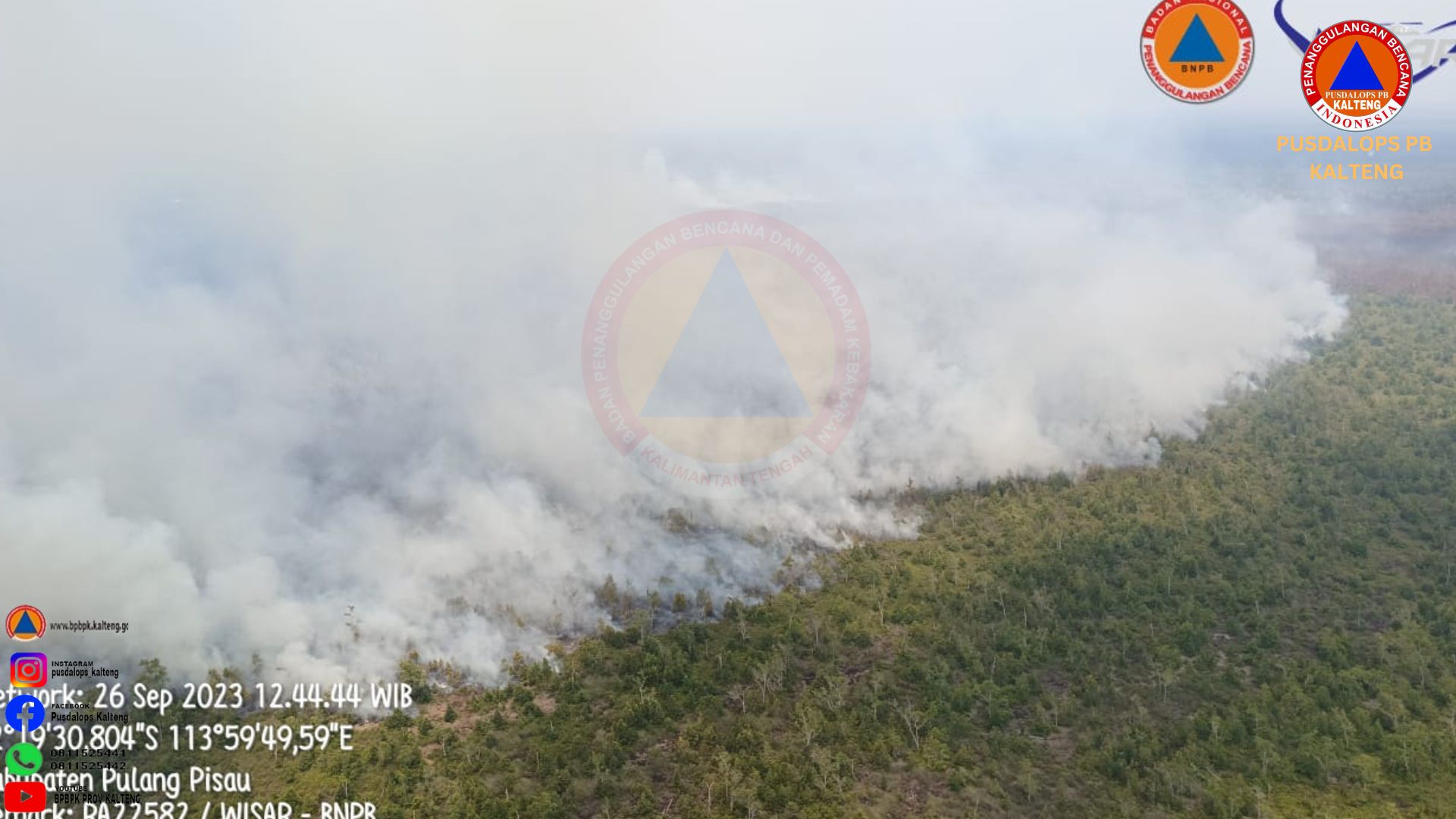 Satgas Udara Penanganan Karhutla Sampaikan Hasil Patroli Udara dan Water bombing