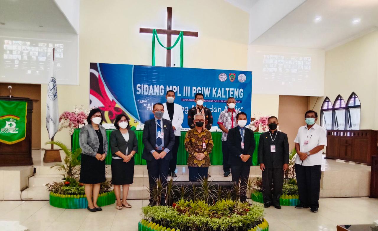 Sidang MPL-III Persekutuan Gereja-Gereja di Indonesia Wilayah Kalteng Tahun 2021 Periode Kepengurusan 2018-2023 Dibuka Secara Resmi Oleh Sahli Gubernur KSDM 