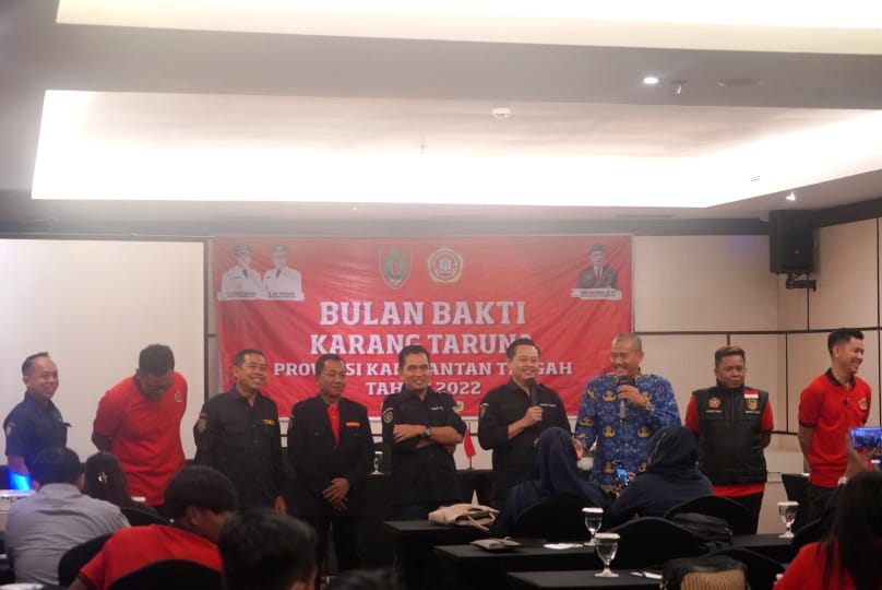 Sahli Gubernur Bidang KSDM Buka Kegiatan Bulan Bakti Karang Taruna Prov. Kalteng Tahun 2022