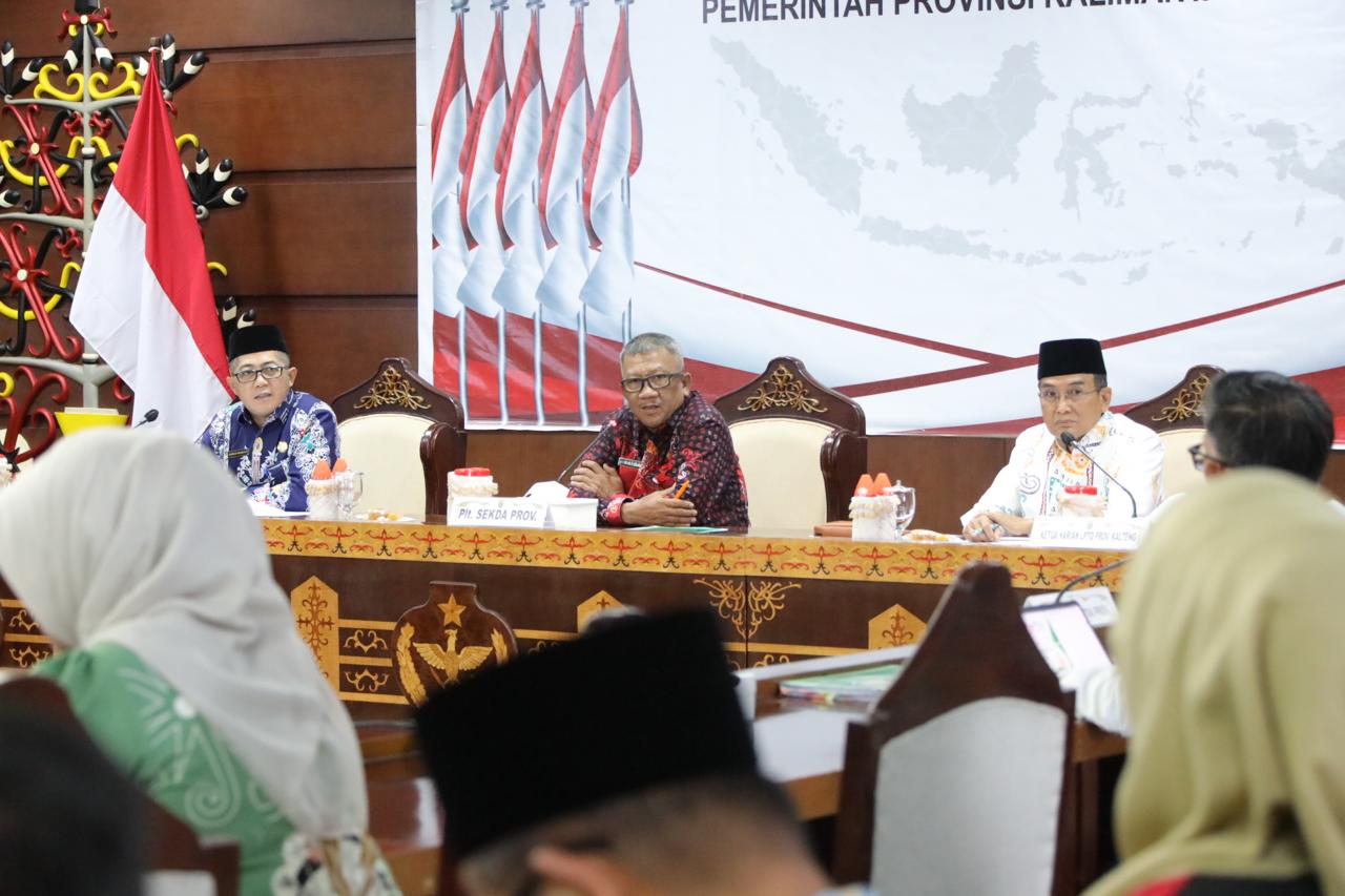 Plt. Sekda H. M Katma F. Dirun Pimpin Rapat Persiapan Penyelenggaraan MTQH XXXII Tingkat Prov. Kalteng