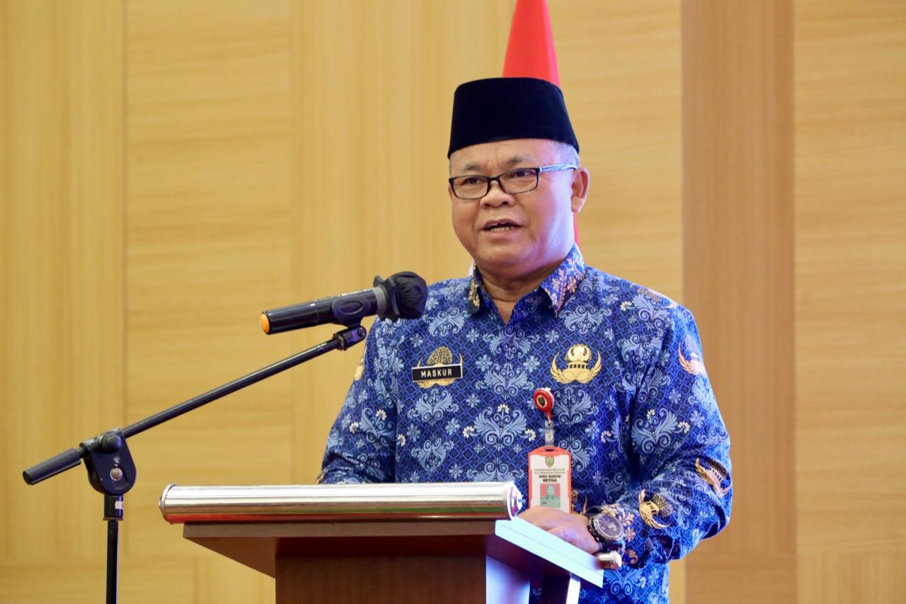 Plh Asisten Pemkesra Setda Prov Kalteng Maskur Buka Rakor Sekretariat DPRD se-Provinsi Kalteng