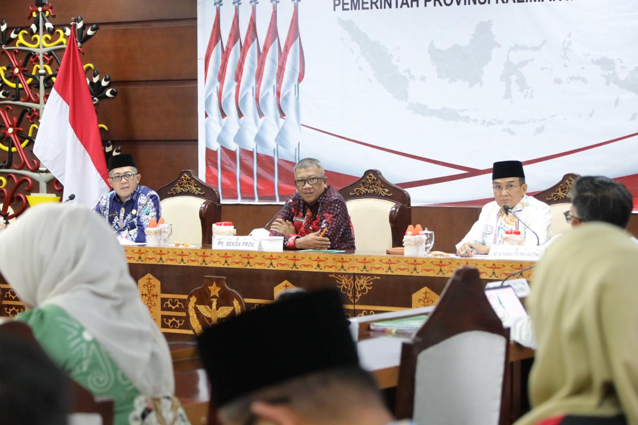 Plt. Sekda H. M Katma F. Dirun Pimpin Rapat Persiapan Penyelenggaraan MTQH XXXII Tingkat Prov. Kalteng Tahun 2024