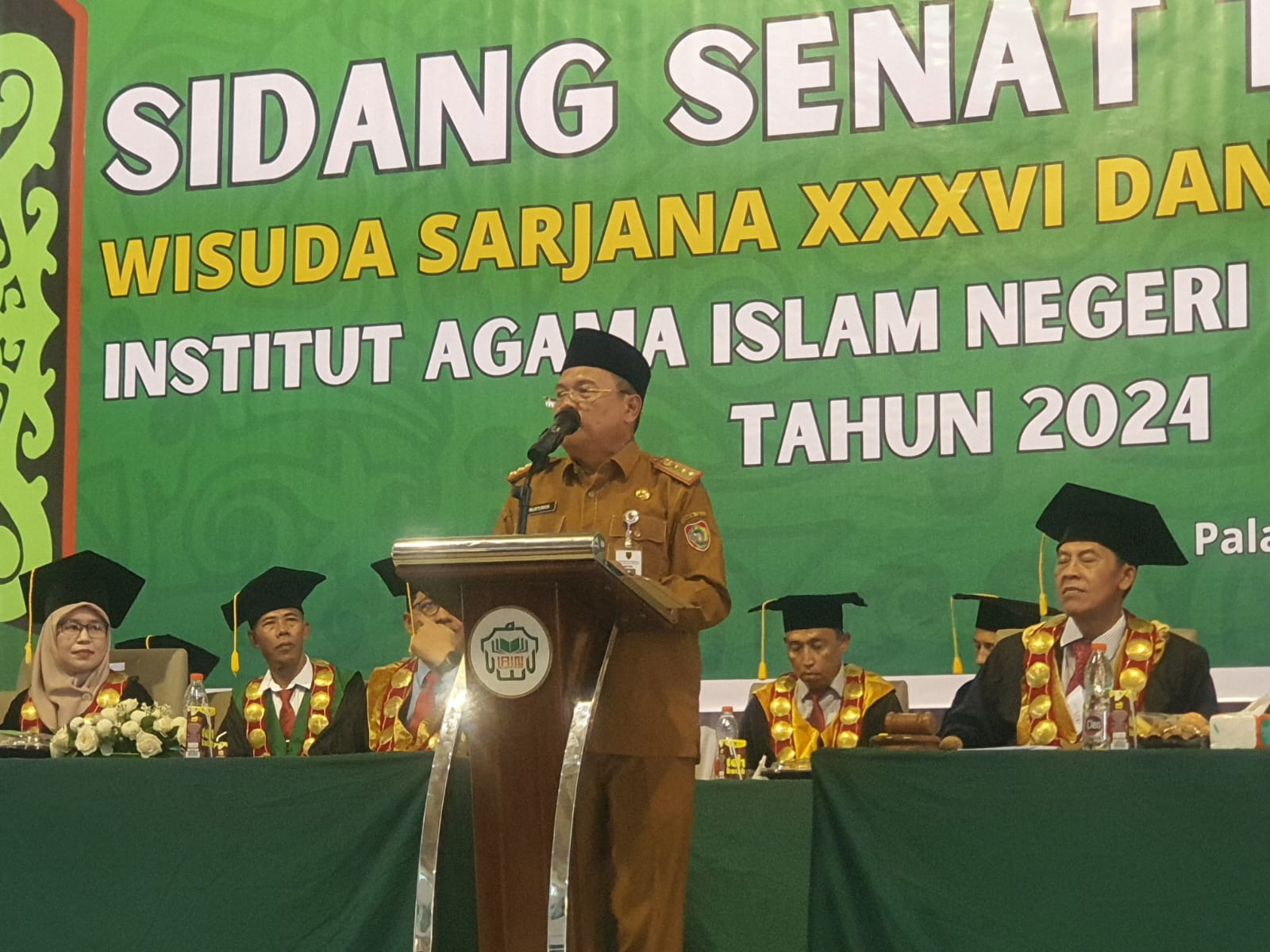 Sekda Nuryakin Hadiri Acara Wisuda Sarjana Angkatan XXXVl (ke-36) dan Magister Angkatan XIIl (ke-13) IAIN Palangka Raya