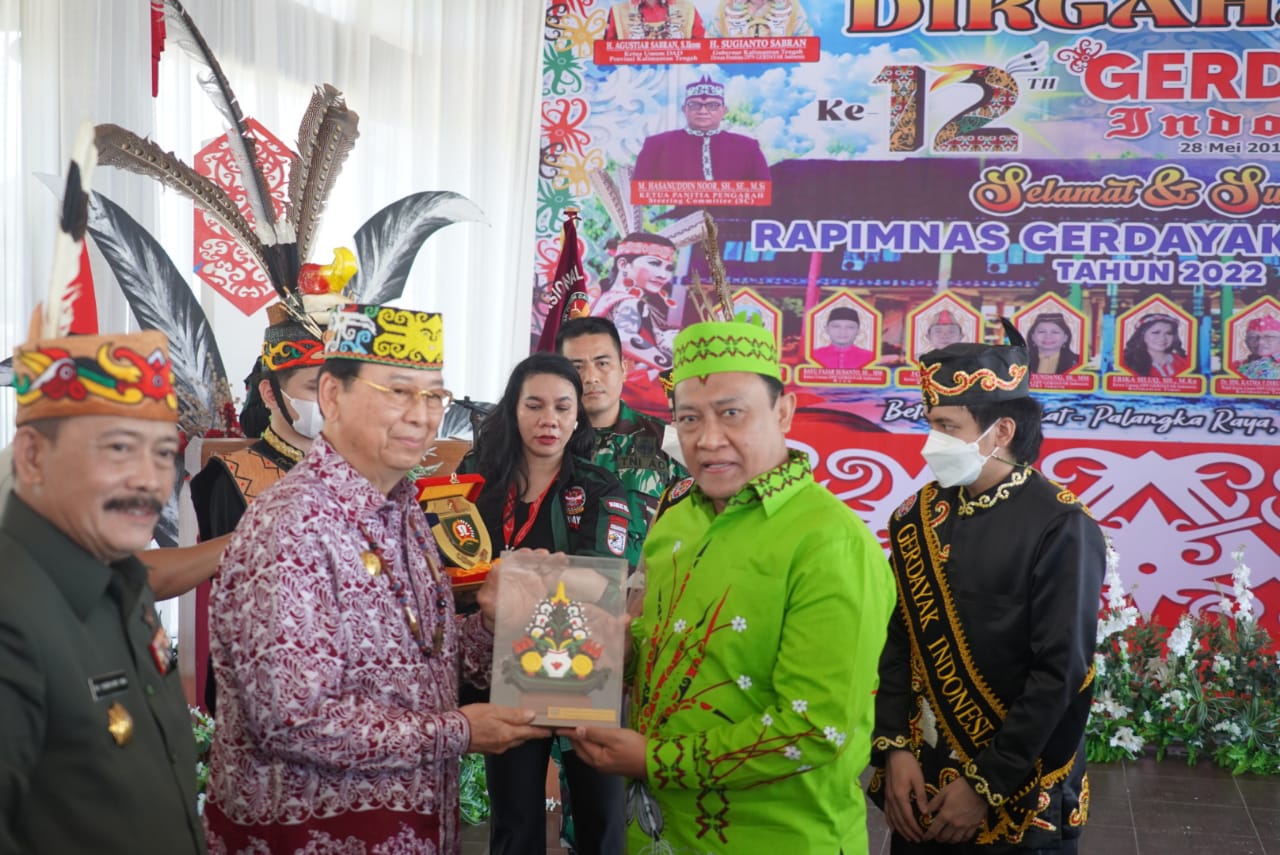 Wagub Kalteng Hadiri Peringatan Ulang Tahun Ke-12 Gerdayak Sekaligus Buka Rapimnas Gerdayak Indonesia