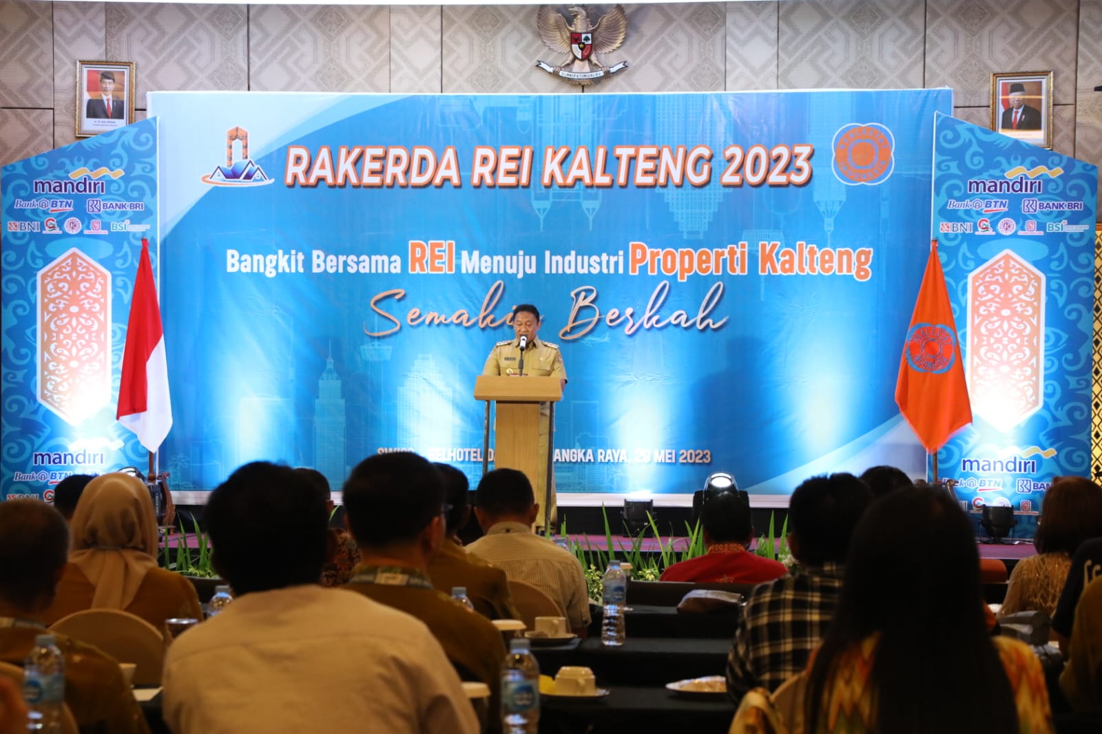 Wakil Gubernur Kalteng Edy Pratowo Buka Rapat Kerja Daerah Real Estate Indonesia (REI) Kalteng 2023