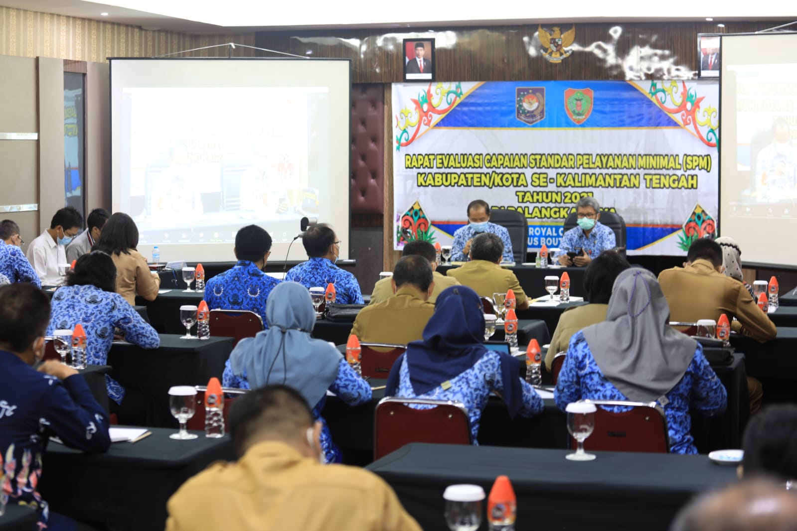 Rapat Evaluasi Capaian Standar Pelayanan Minimal Tahun 2021 Digelar Pemprov Kalteng 