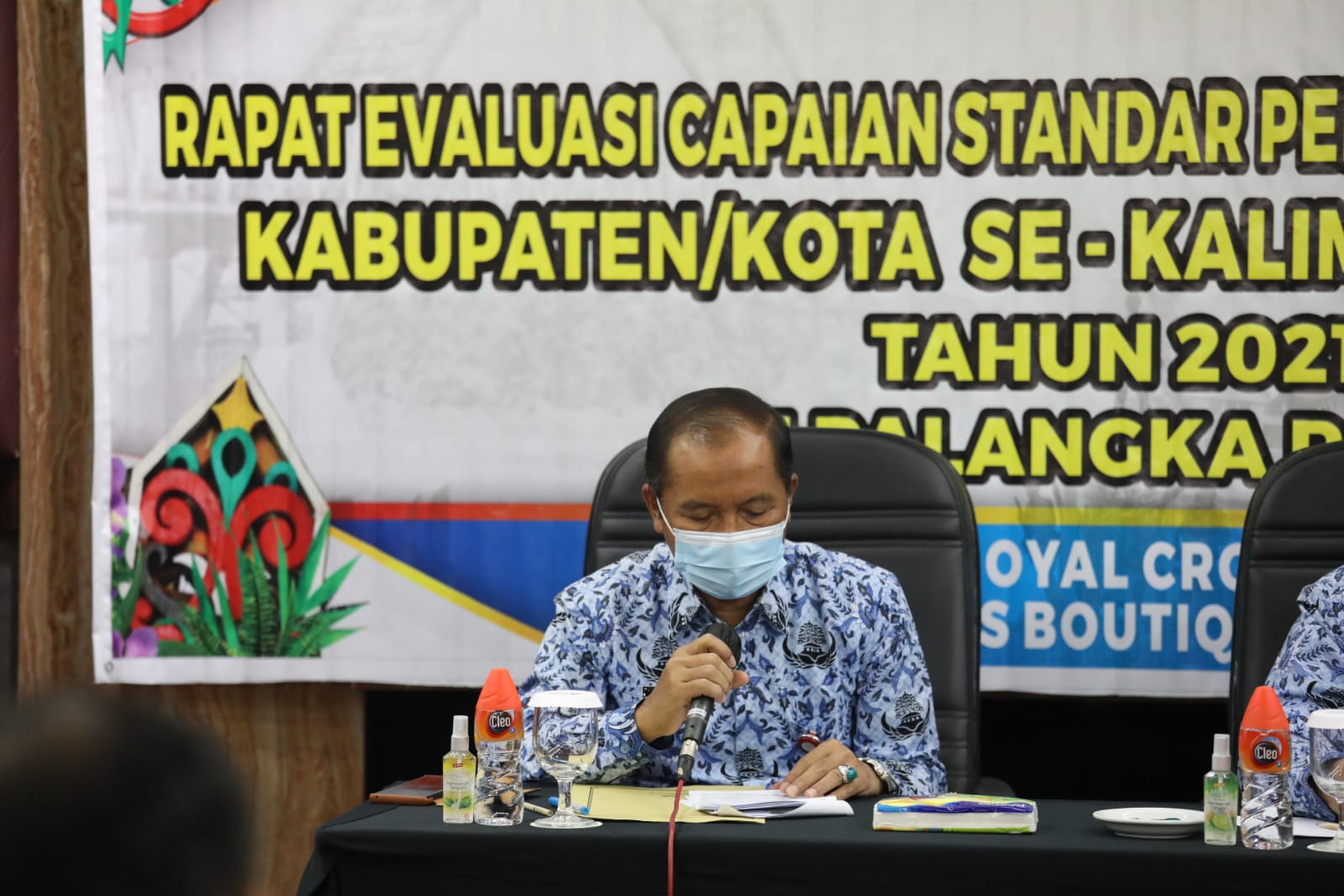 Rapat Evaluasi Capaian Standar Pelayanan Minimal Tahun 2021 Digelar Pemprov Kalteng 