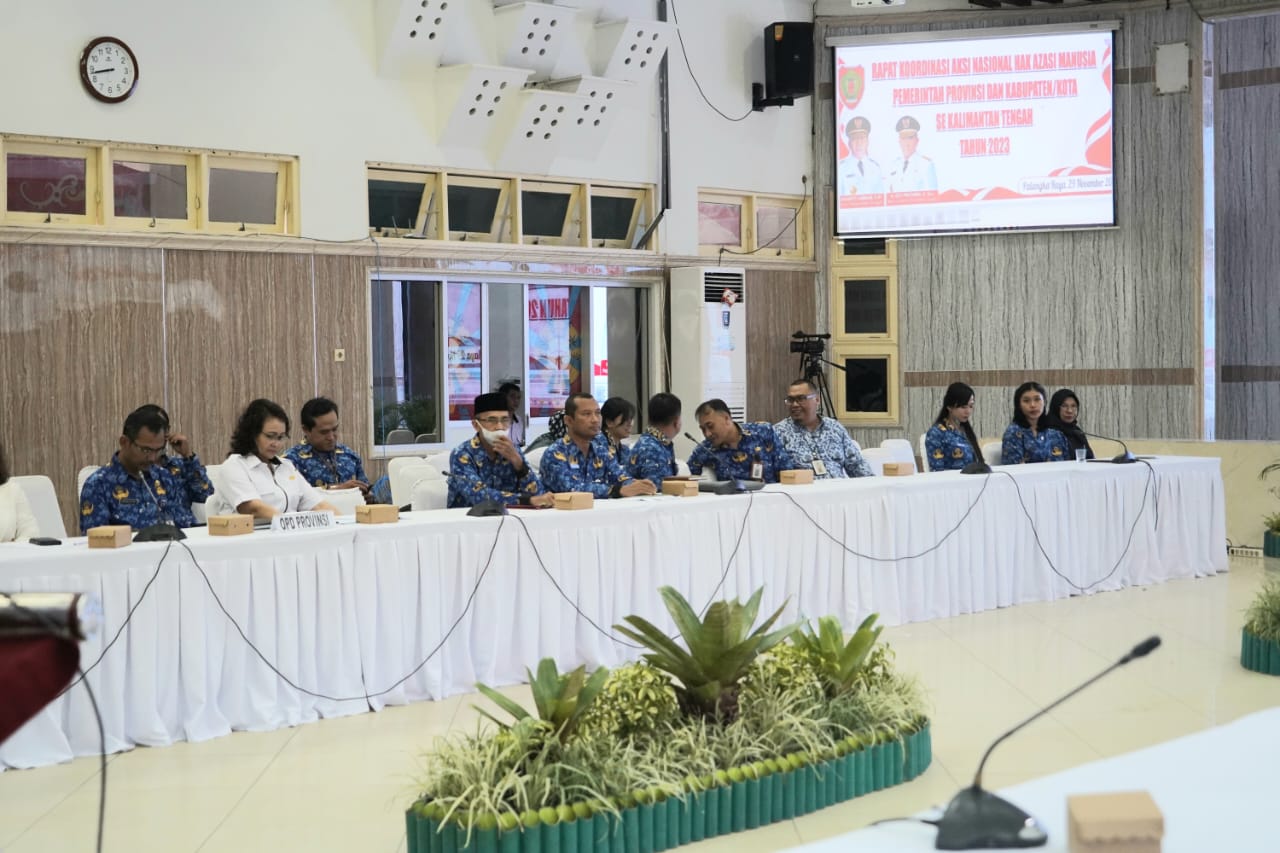 Pemprov. Kalteng melalui Bappedalitbang Selenggarakan Rakor Aksi Nasional HAM