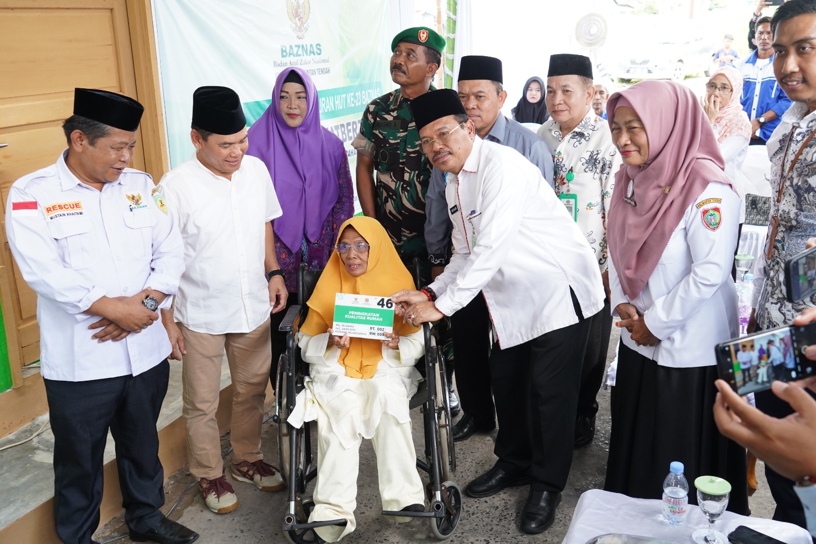 Sekda Nuryakin Hadiri Tasyakuran HUT ke-23 Baznas Prov. Kalteng Tahun 2024 Sekaligus Penyerahan Rumah Layak Huni Baznas