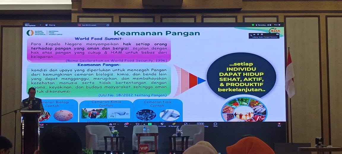 Dinas Hanpang Prov. Kalteng Ikuti Sosialisasi Regulasi Keamanan dan Mutu Pangan serta Temu Teknis OKKPD