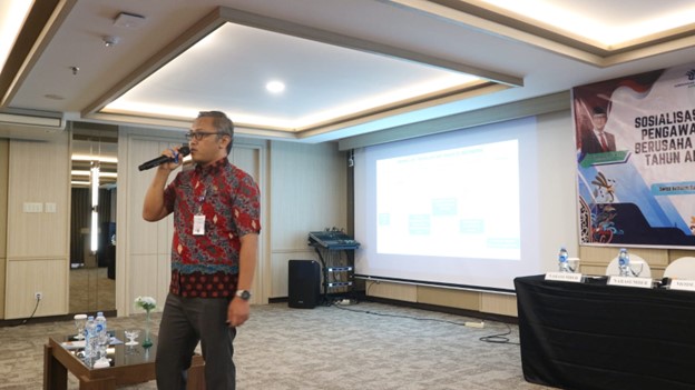 Dinas ESDM Prov. Kalteng Jadi Narasumber Pada Sosialisasi dan Bimtek Implementasi Pengawasan Perizinan Berusaha Berbasis Risiko