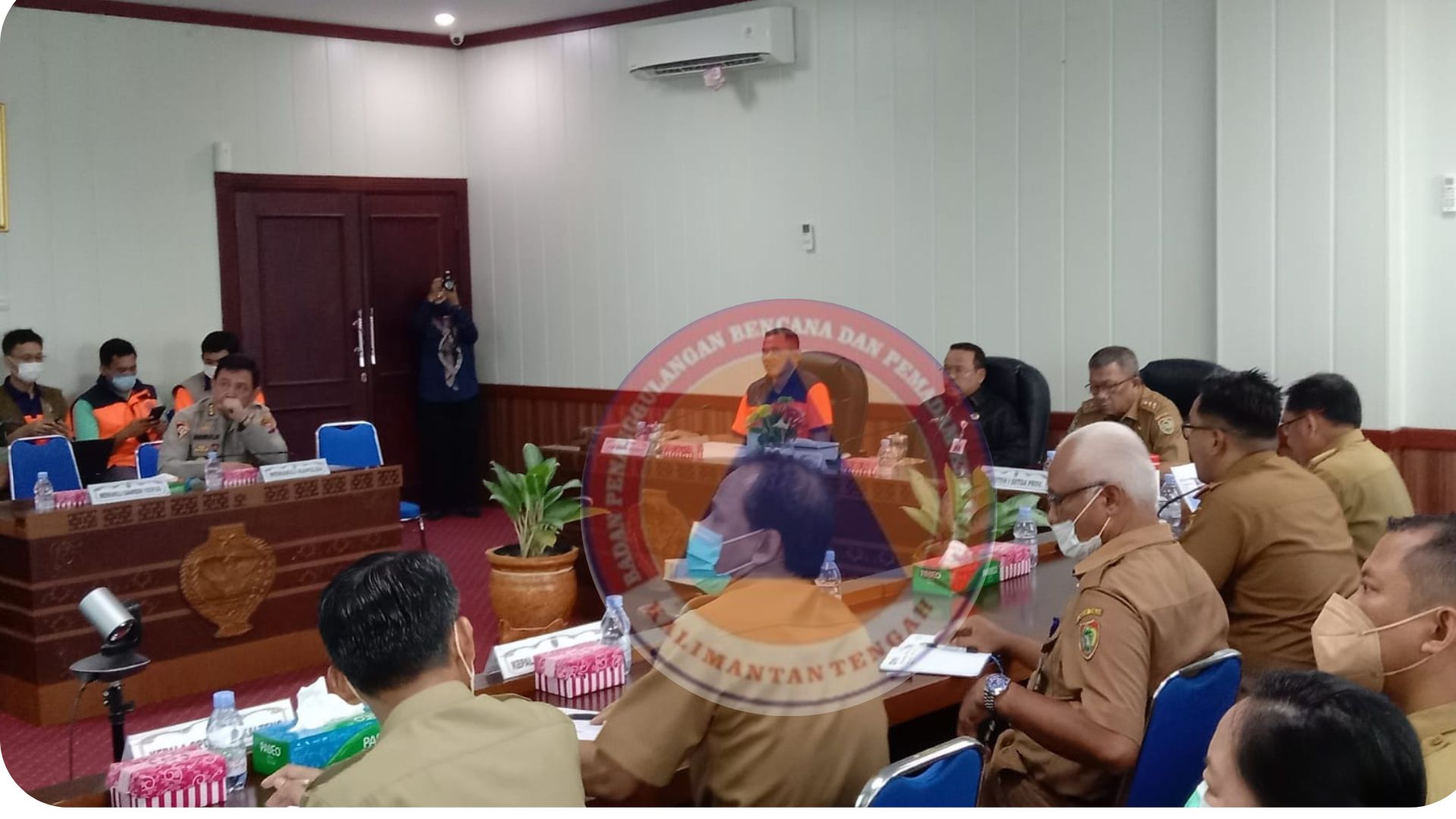 Rapat Persiapan Kunjungan Kepala BNPB Dalam Rangka Penanganan Banjir Di Wilayah Prov. Kalteng Tahun 2022